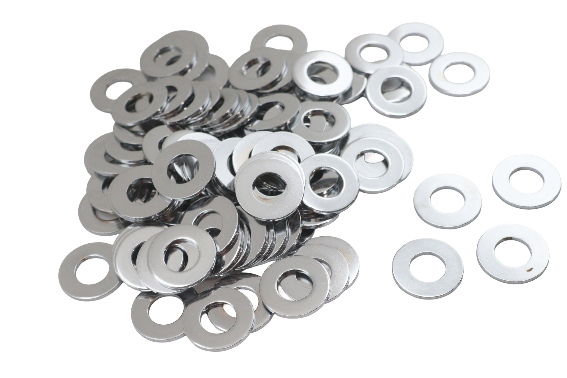 Chrome Flat Washers 3/8 Inner Diameter