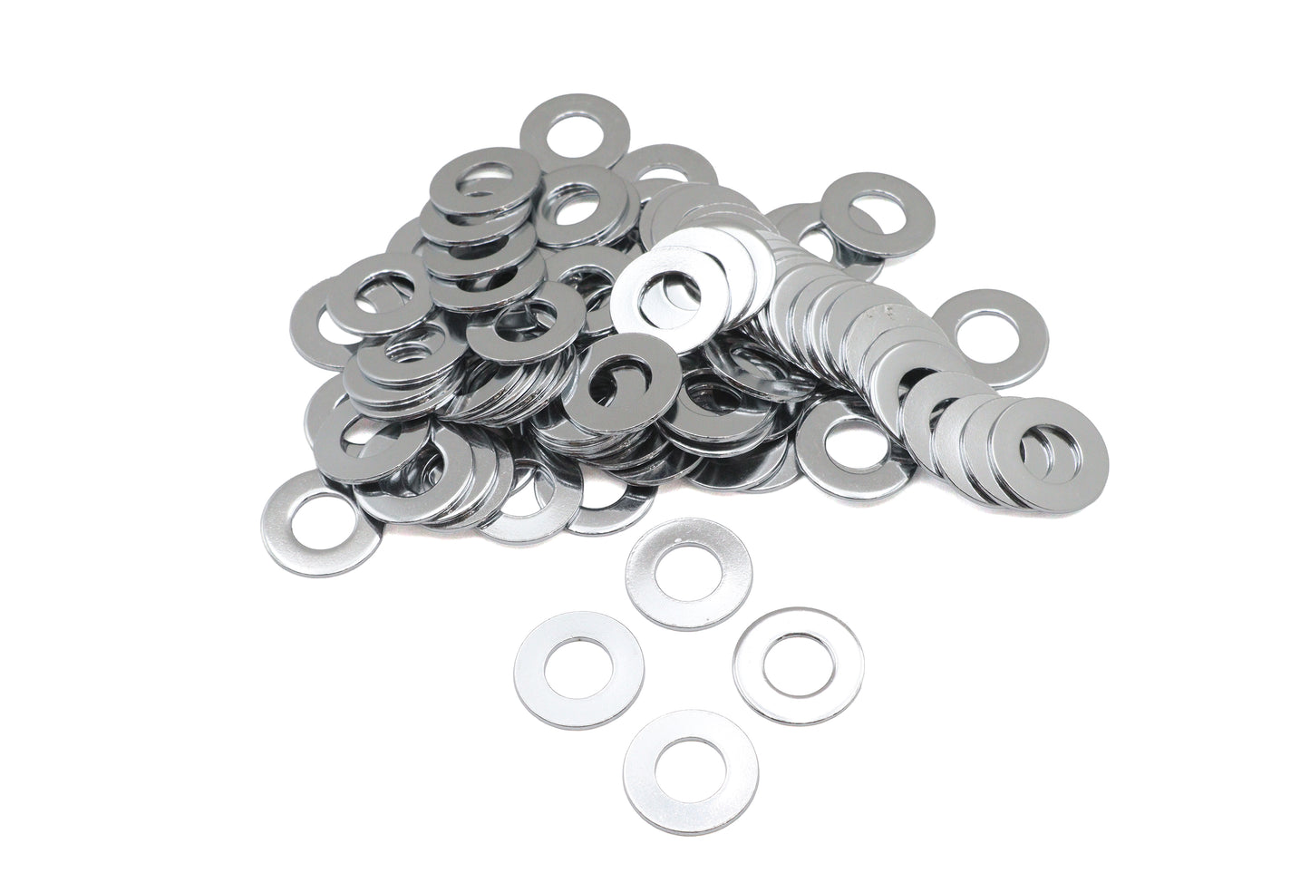Chrome Flat Washers 7/16 Inner Diameter