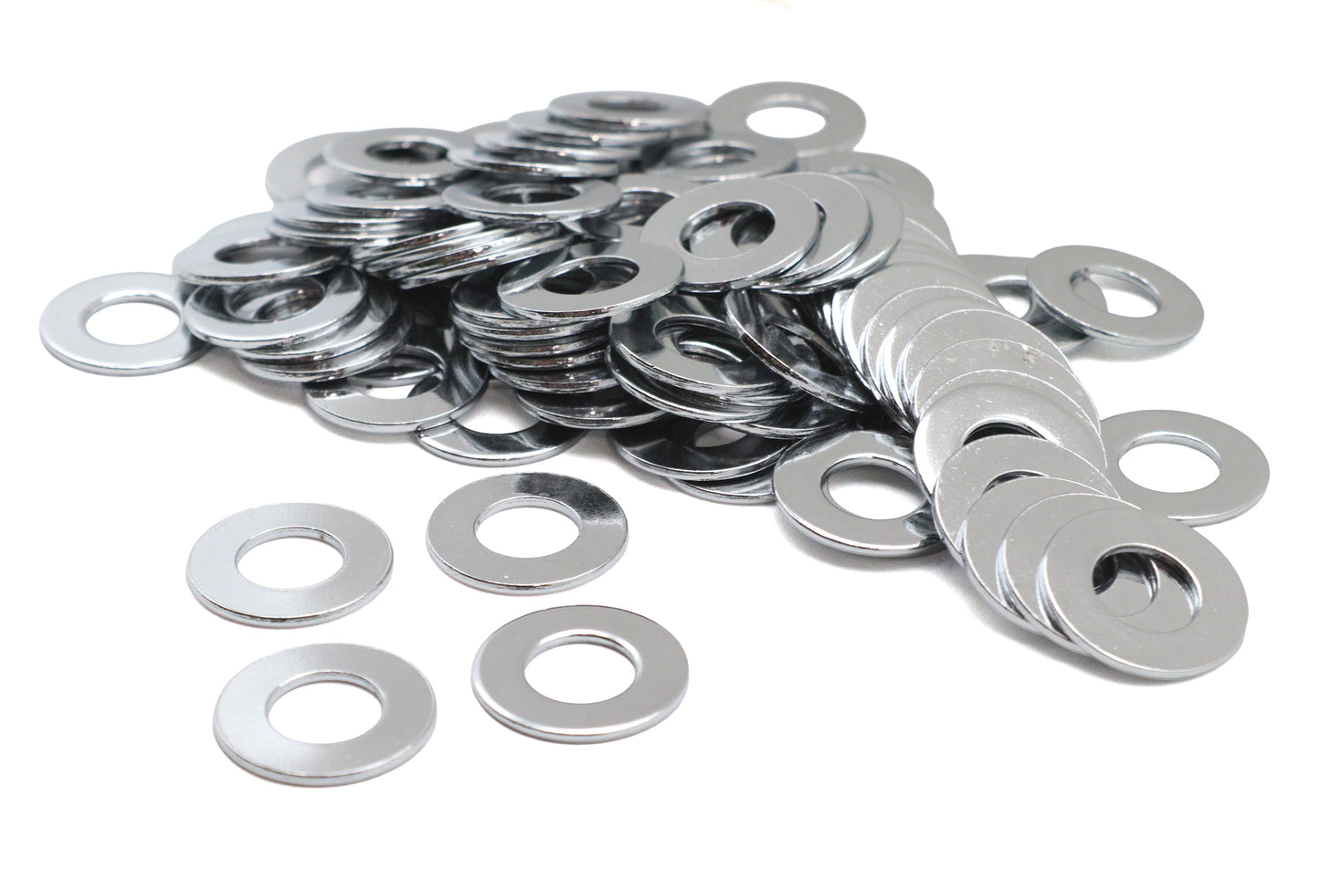 Chrome Flat Washers 7/16 Inner Diameter