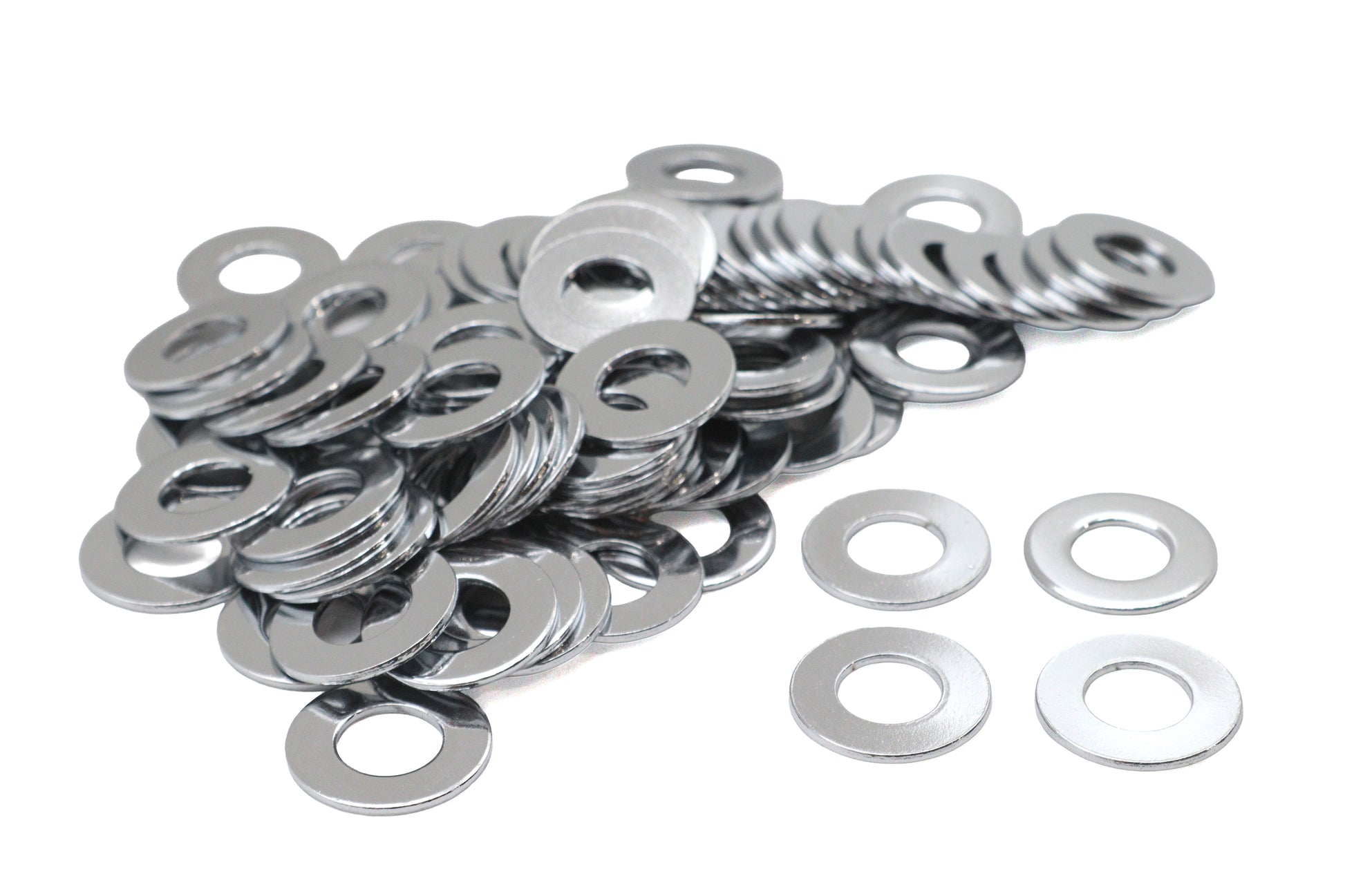 Chrome Flat Washers 7/16 Inner Diameter