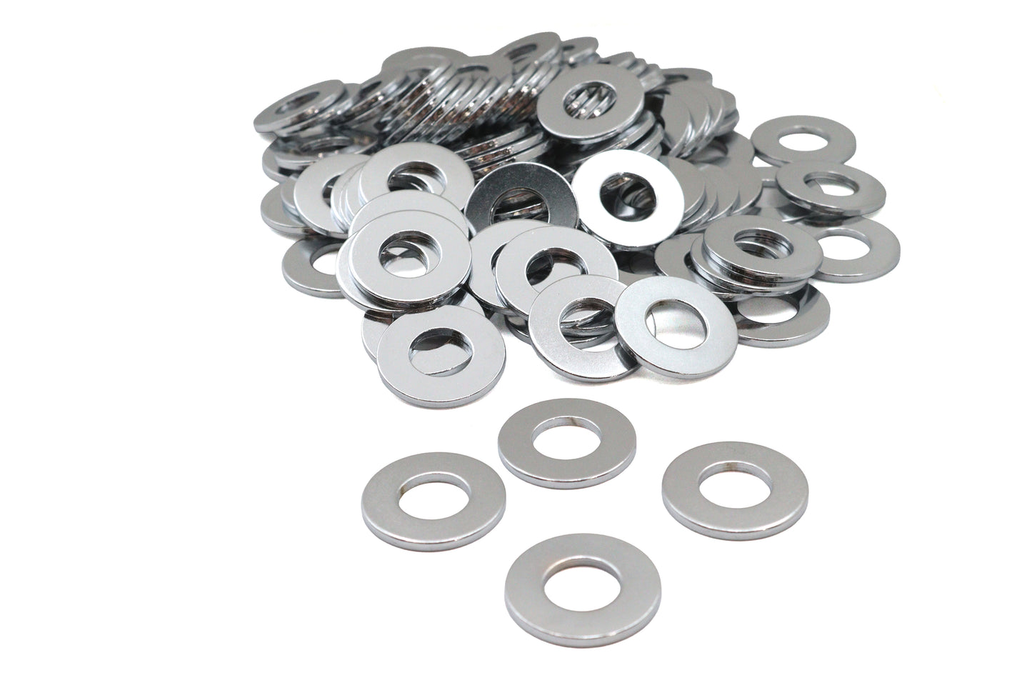 Chrome Flat Washers 1/2 Inner Diameter