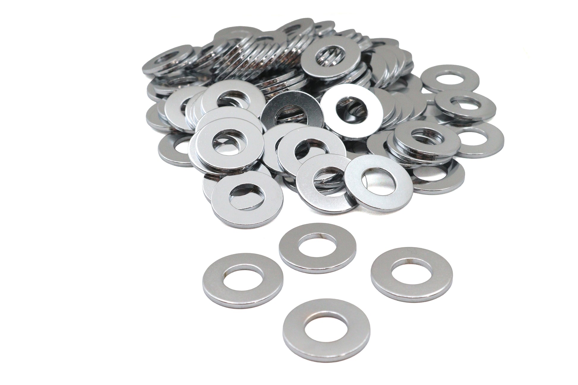 Chrome Flat Washers 1/2 Inner Diameter