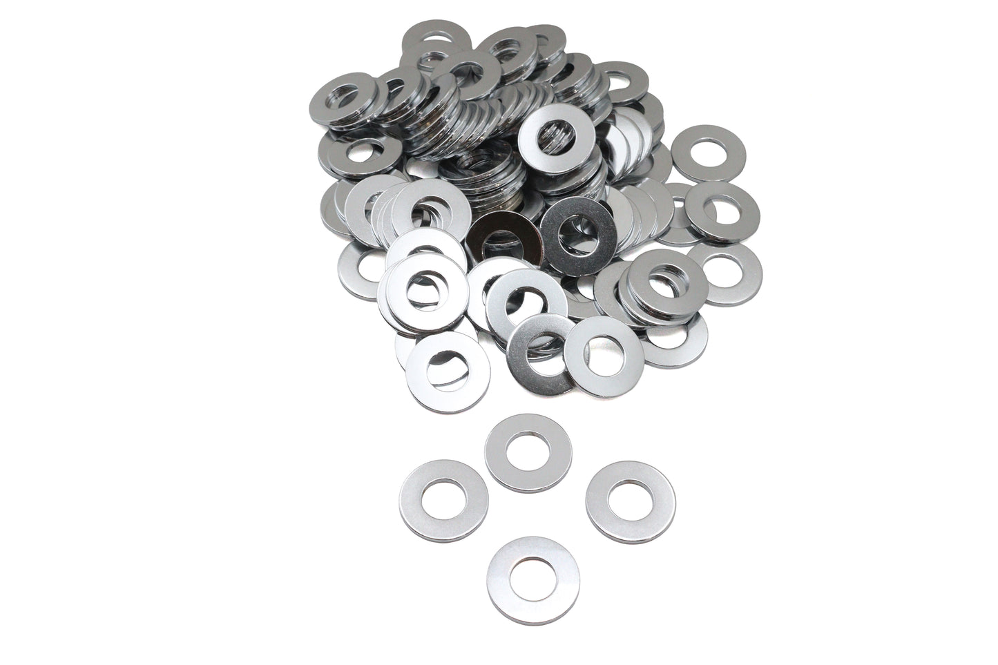 Chrome Flat Washers 1/2 Inner Diameter