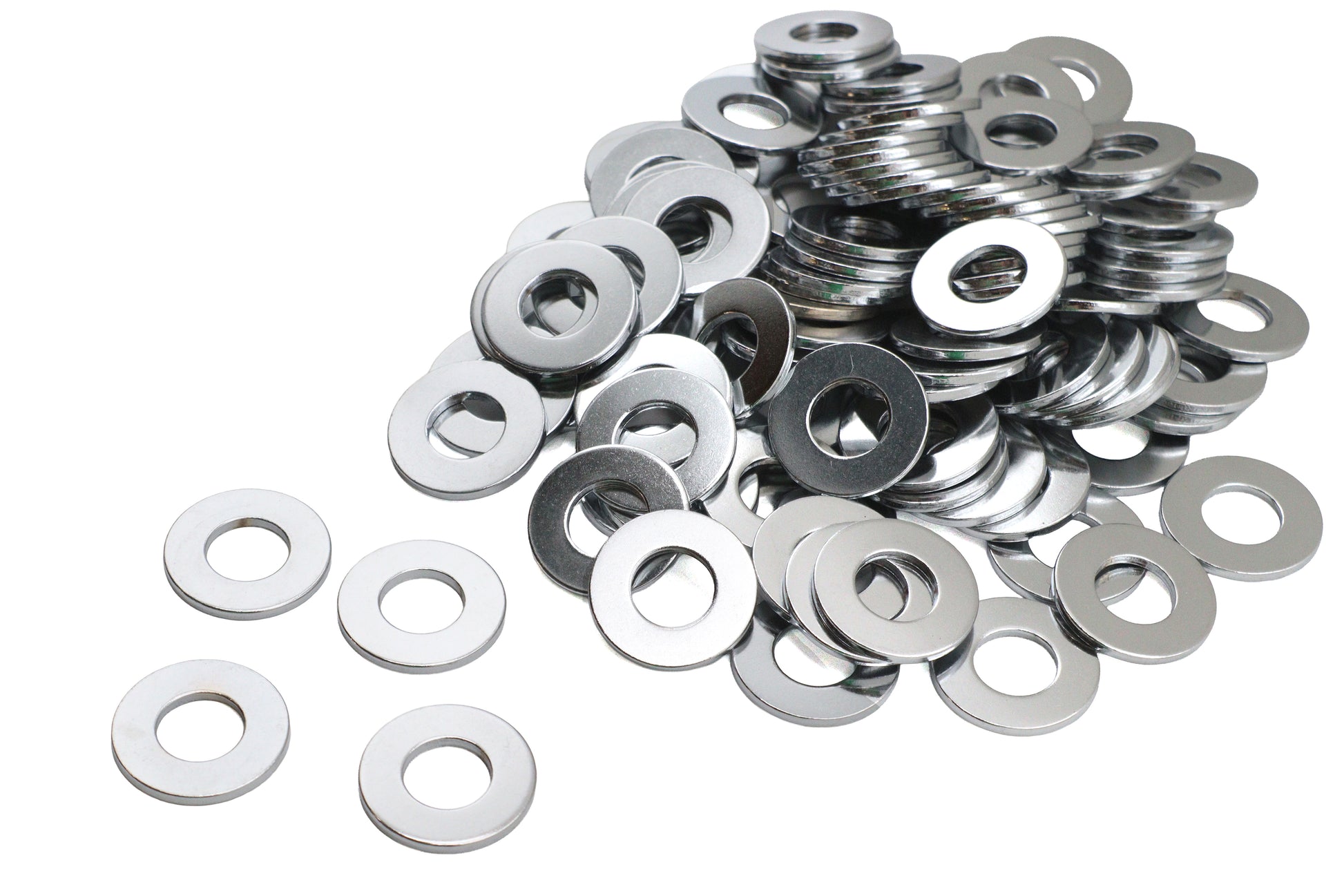 Chrome Flat Washers 1/2 Inner Diameter