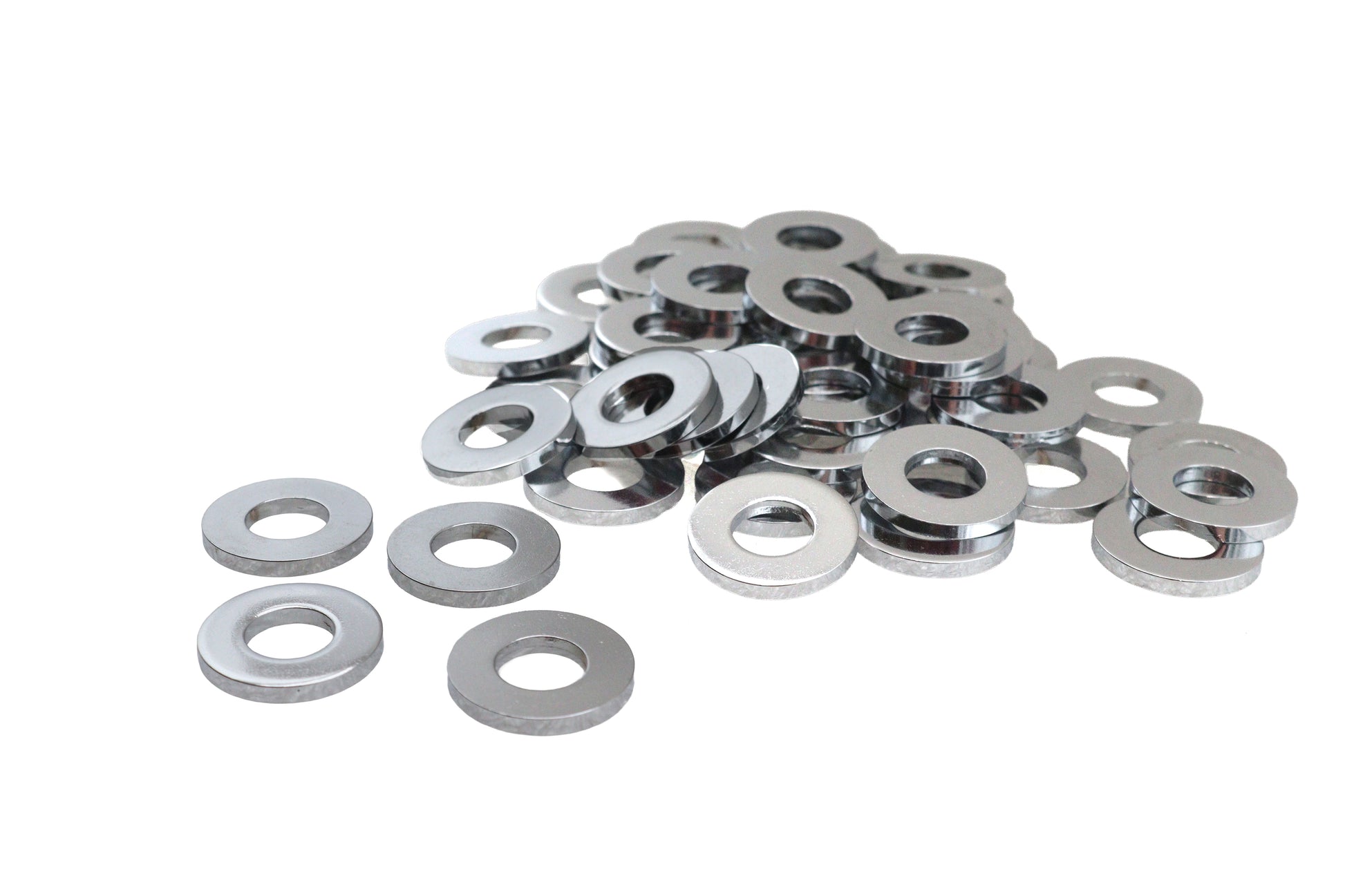 Chrome Flat Washers 3/8