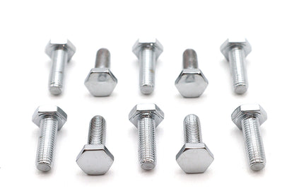 Hex Cap Bolts Chrome 1/4-28 X 3/4