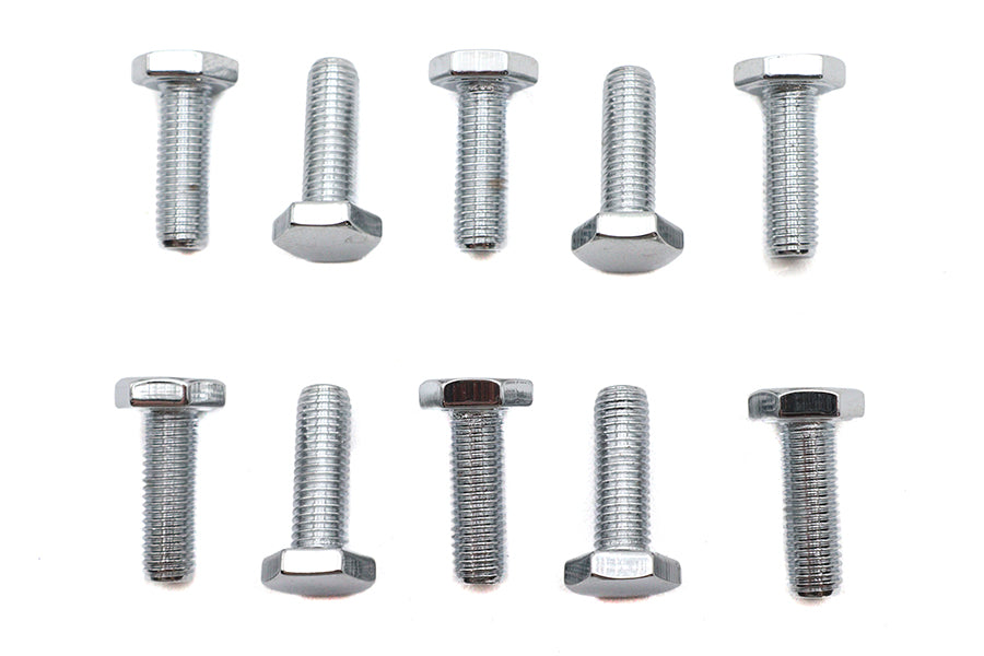 Hex Cap Bolts Chrome 1/4-28 X 3/4