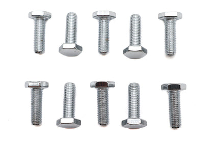 Hex Cap Bolts Chrome 1/4-28 X 3/4