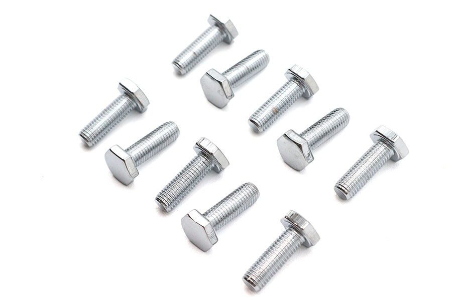 Hex Cap Bolts Chrome 1/4-28 X 3/4