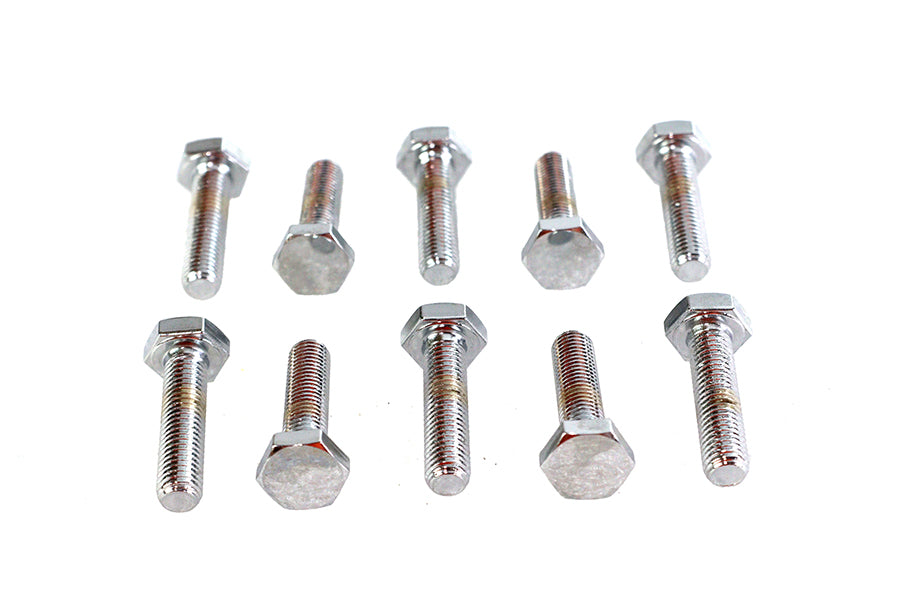 Hex Cap Bolts Chrome 1/4-28 X 1