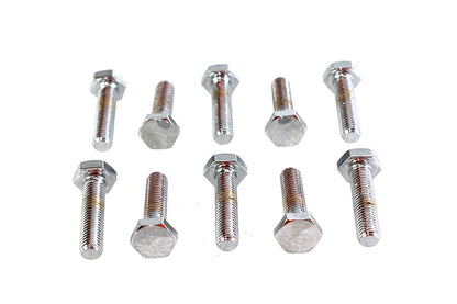 Hex Cap Bolts Chrome 1/4-28 X 1