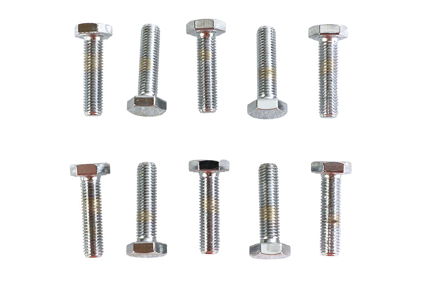 Hex Cap Bolts Chrome 1/4-28 X 1