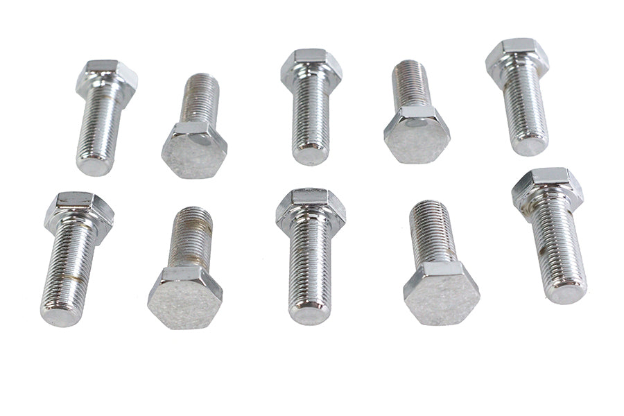 Hex Cap Bolts Chrome 3/8 x 1