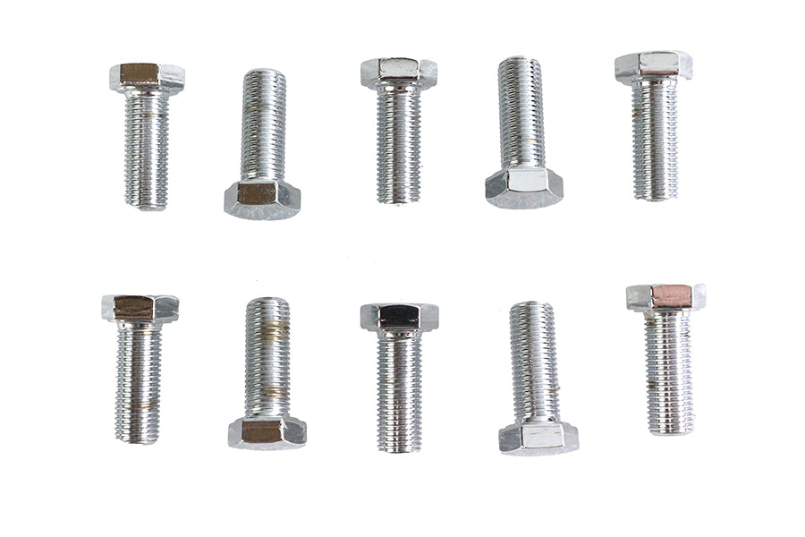 Hex Cap Bolts Chrome 3/8 x 1