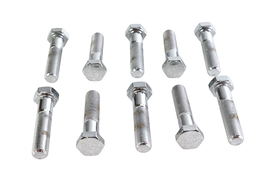 Hex Cap Bolts Chrome 3/8 x 1-3/4