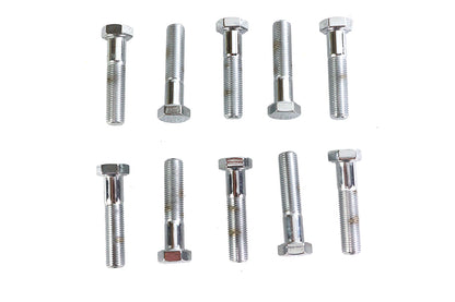 Hex Cap Bolts Chrome 3/8 x 1-3/4