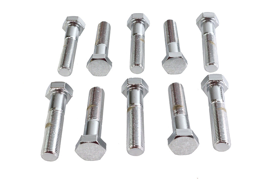 Hex Cap Bolts Chrome 1/2 x 2-1/4