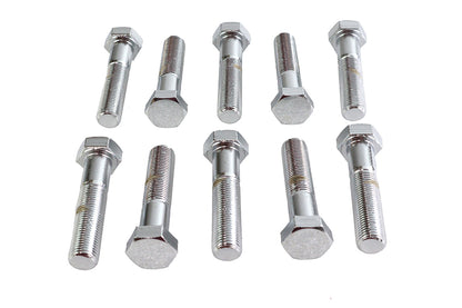 Hex Cap Bolts Chrome 1/2 x 2-1/4
