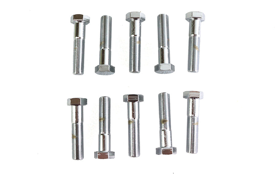 Hex Cap Bolts Chrome 1/2 x 2-1/4