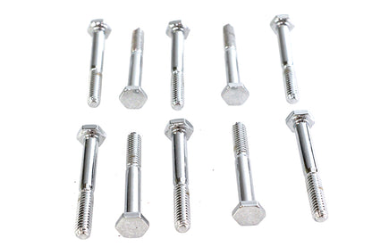 Hex Cap Bolts Chrome 1/4 x 2