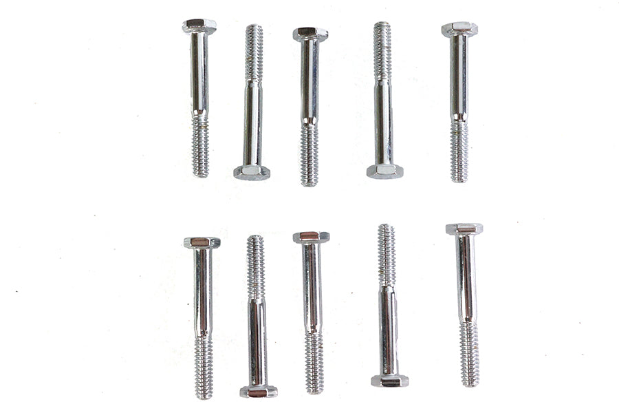 Hex Cap Bolts Chrome 1/4 x 2