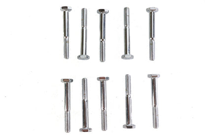 Hex Cap Bolts Chrome 1/4 x 2