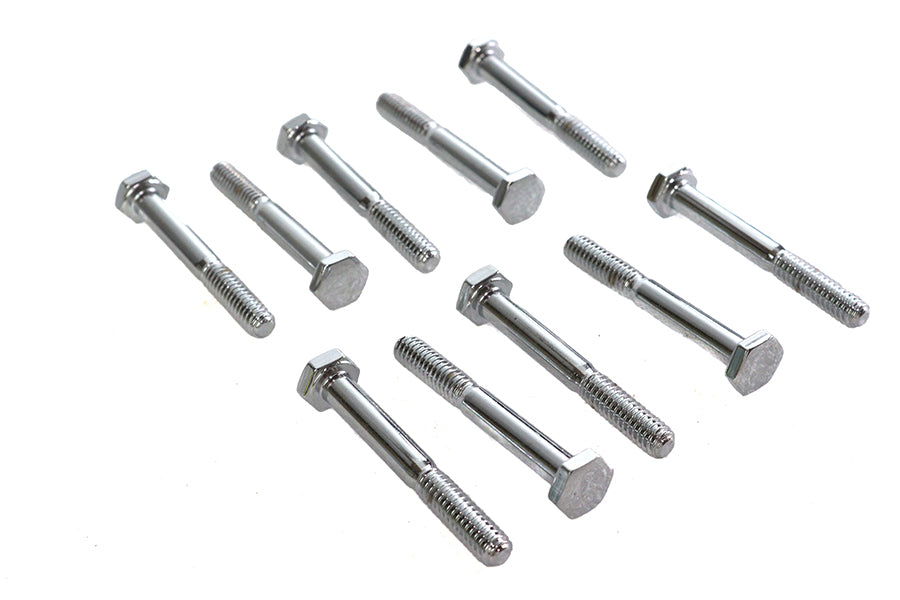 Hex Cap Bolts Chrome 1/4 x 2