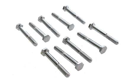 Hex Cap Bolts Chrome 1/4 x 2
