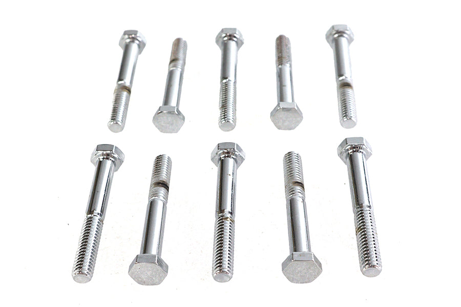 Hex Cap Bolts Chrome 5/16 x 2-1/4