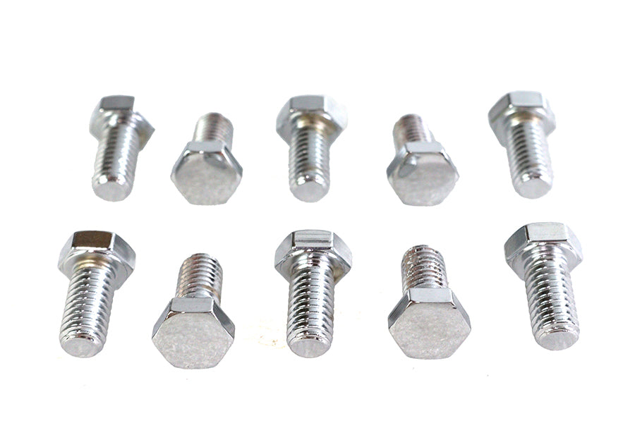 Hex Cap Bolts Chrome 3/8 x 3/4