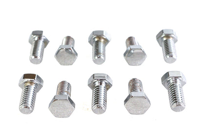 Hex Cap Bolts Chrome 3/8 x 3/4