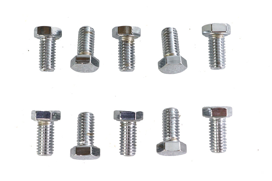Hex Cap Bolts Chrome 3/8 x 3/4