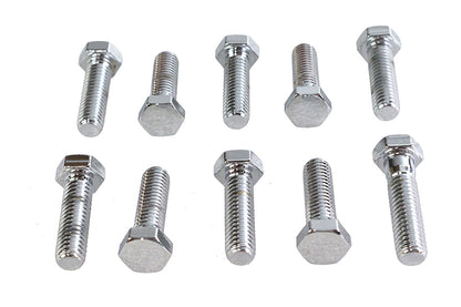 Hex Cap Bolts Chrome 3/8 x 1-1/4