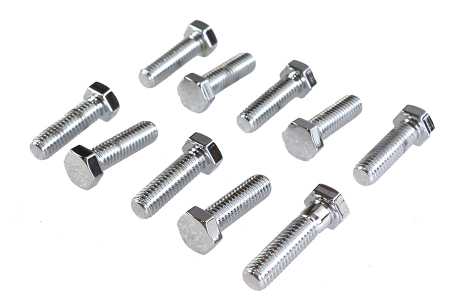 Hex Cap Bolts Chrome 3/8 x 1-1/4