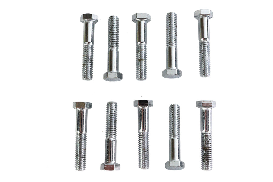 Hex Cap Bolts Chrome 3/8 x 2