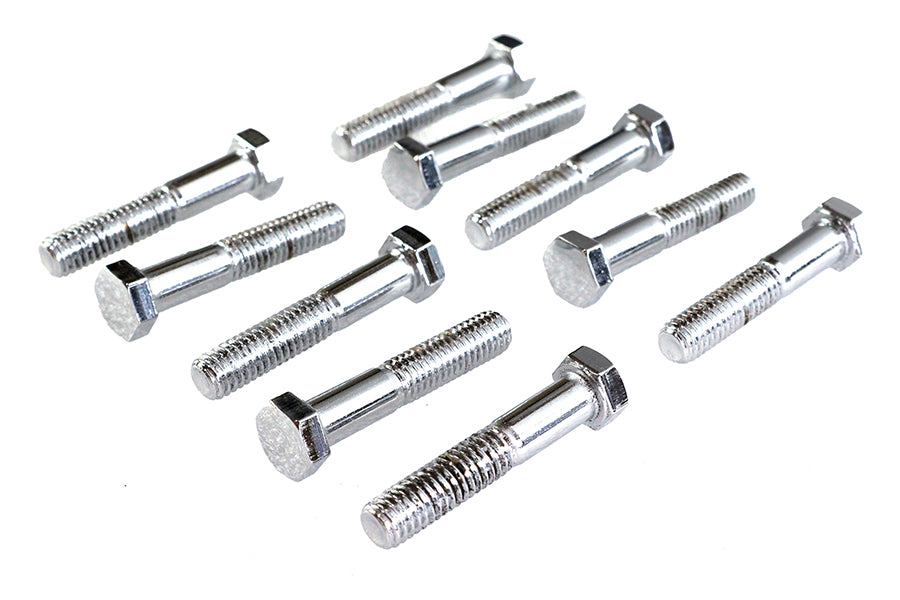 Hex Cap Bolts Chrome 3/8 x 2