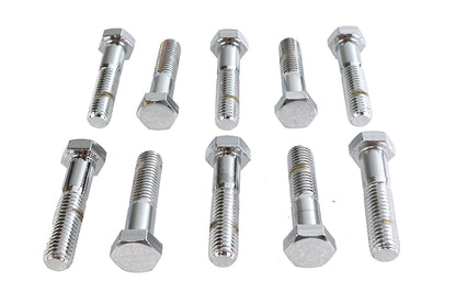 Hex Cap Bolts Chrome 1/2-13 X 2-1/4",Y