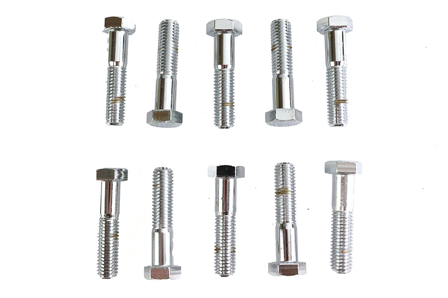 Hex Cap Bolts Chrome 1/2-13 X 2-1/4",Y