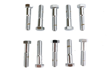 Hex Cap Bolts Chrome 1/2-13 X 2-1/4",Y