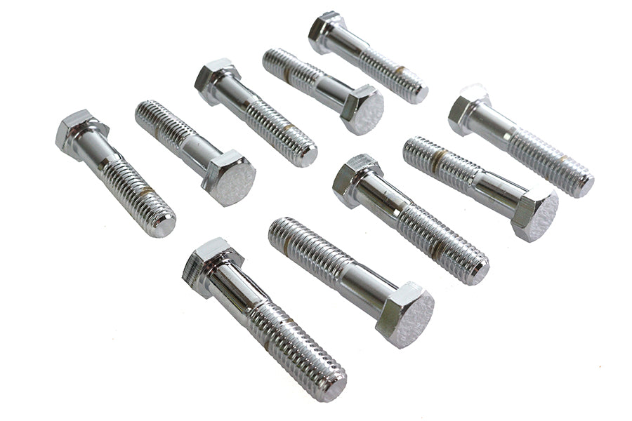 Hex Cap Bolts Chrome 1/2-13 X 2-1/4",Y