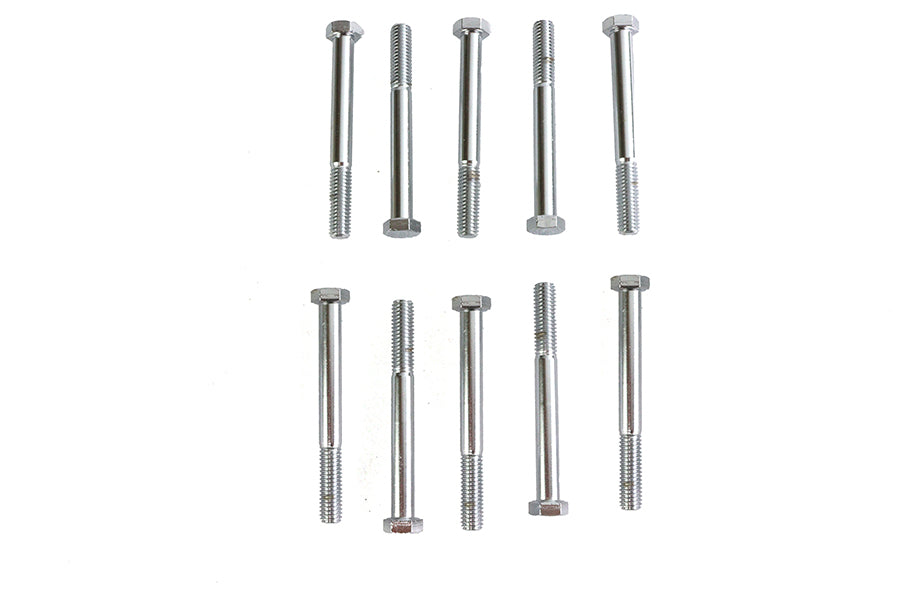 Hex Cap Bolt Chrome 3/8 X 3-1/2