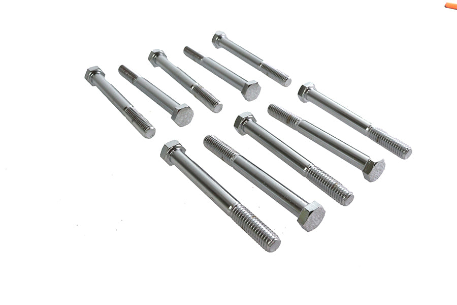 Hex Cap Bolt Chrome 3/8 X 3-1/2