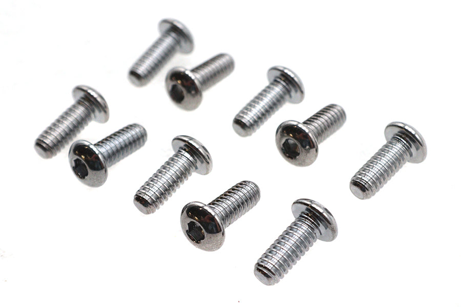 Allen Button Head Bolt Chrome 1/4 X 5/8