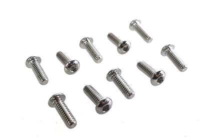 Allen Button Head Screws Chrome 1/4 X 3/4