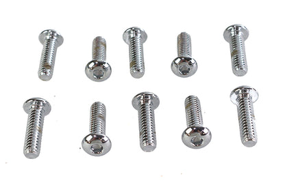 Allen Button Head Screws Chrome 1/4 X 7/8