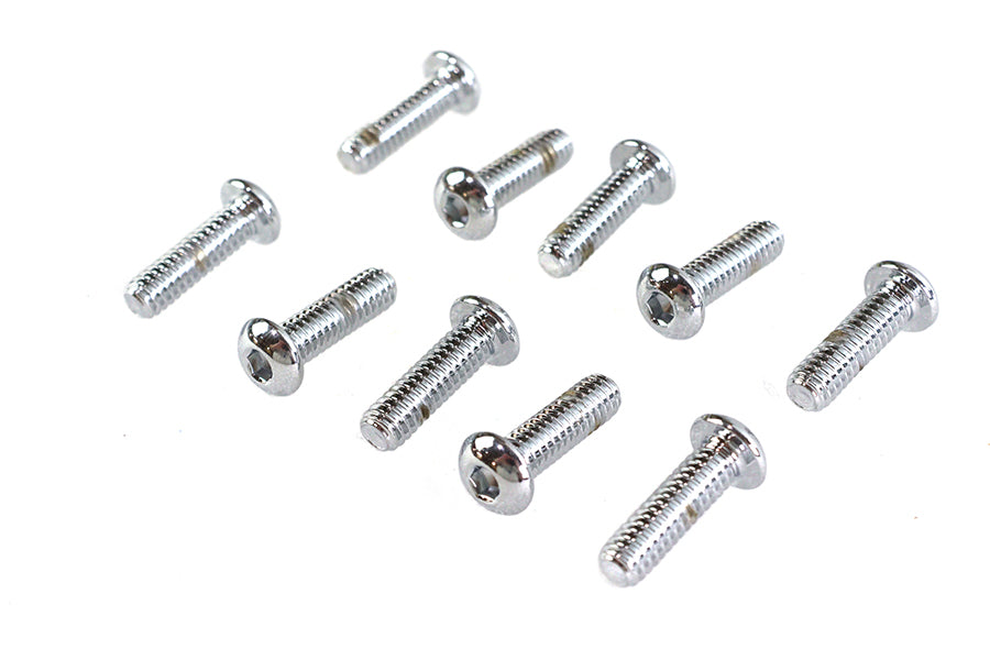 Allen Button Head Screws Chrome 1/4 X 7/8