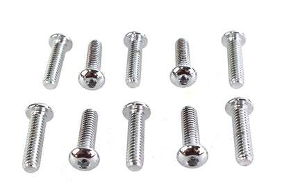 Allen Button Head Screws Chrome 1/4 X 1