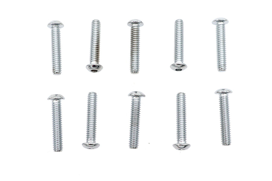 Allen Button Head Screws Chrome 1/4 X 1-1/4