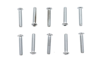 Allen Button Head Screws Chrome 1/4 X 1-1/4