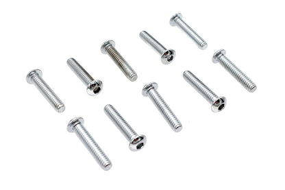 Allen Button Head Screws Chrome 1/4 X 1-1/4